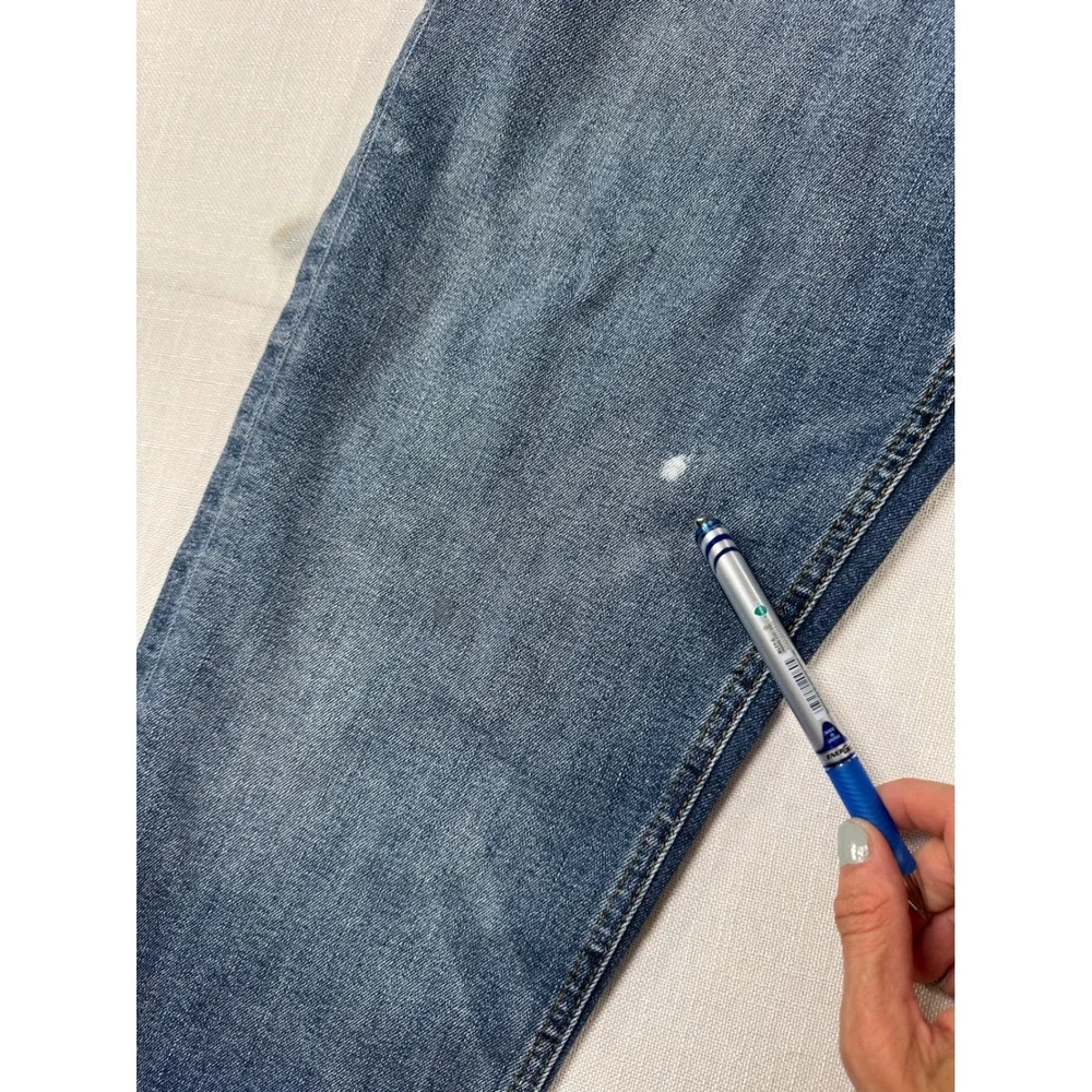 Banana Republic Mens‎ Straight Leg Jeans Medium Wash Blue Denim 34x30 Stretch